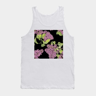 Lilac flower on black Tank Top